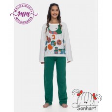 PIJAMA FEM MANGA LONGA